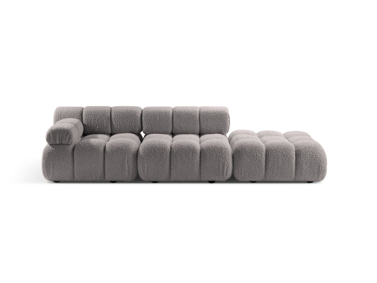 Divano Modulare Destro, "Bellis", 4 Posti, 282x94x70 - Grigio Chiaro