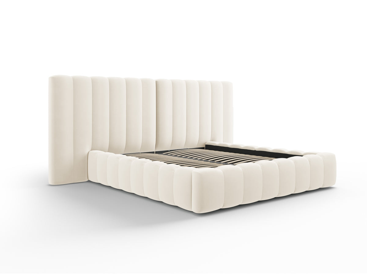 Letto contenitore con testiera doppia, "Kelp", 230x250x100