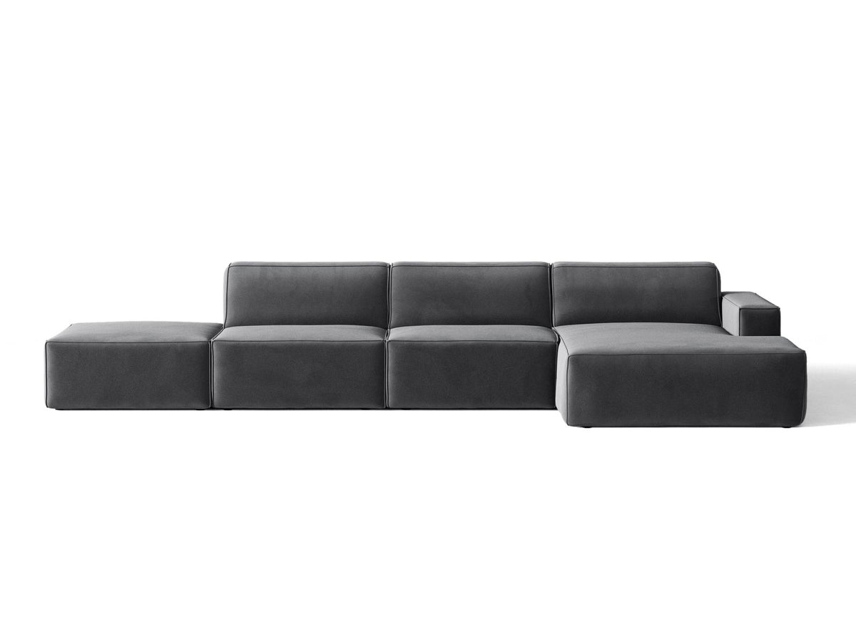 Divano Angolare Componibile Jodie, 5 Posti, 162x341x77