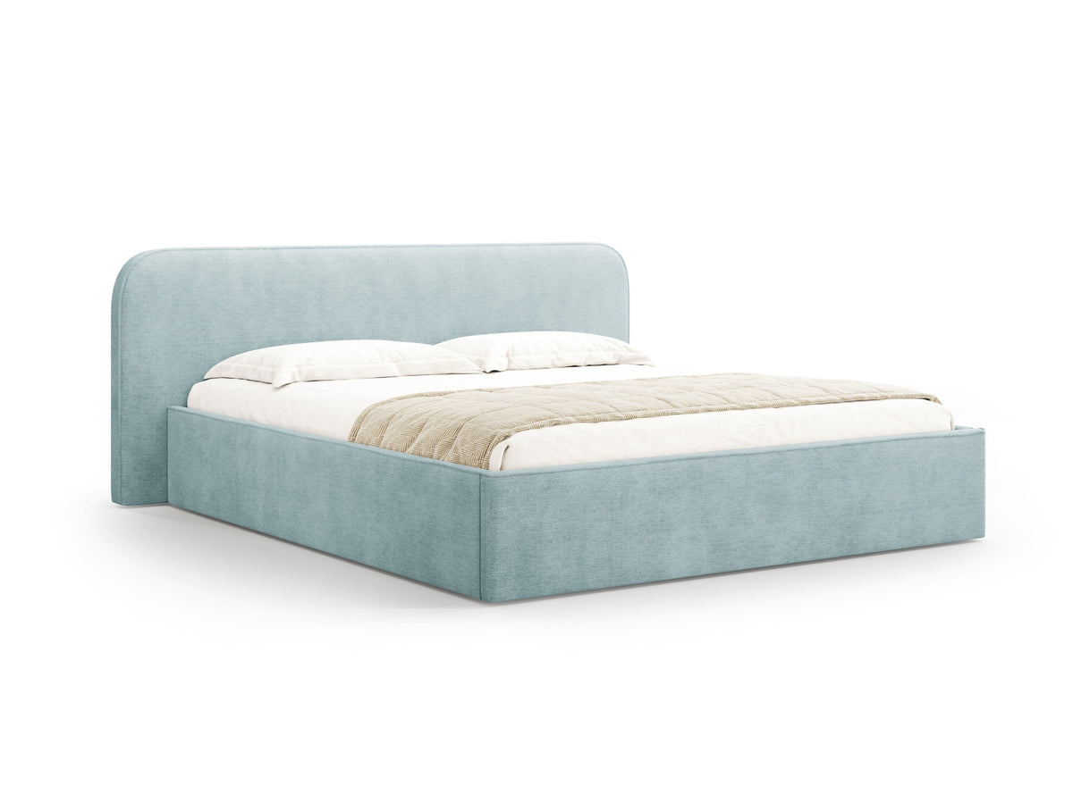 Letto Contenitore con Testata Elizabeth - Menta 200x200