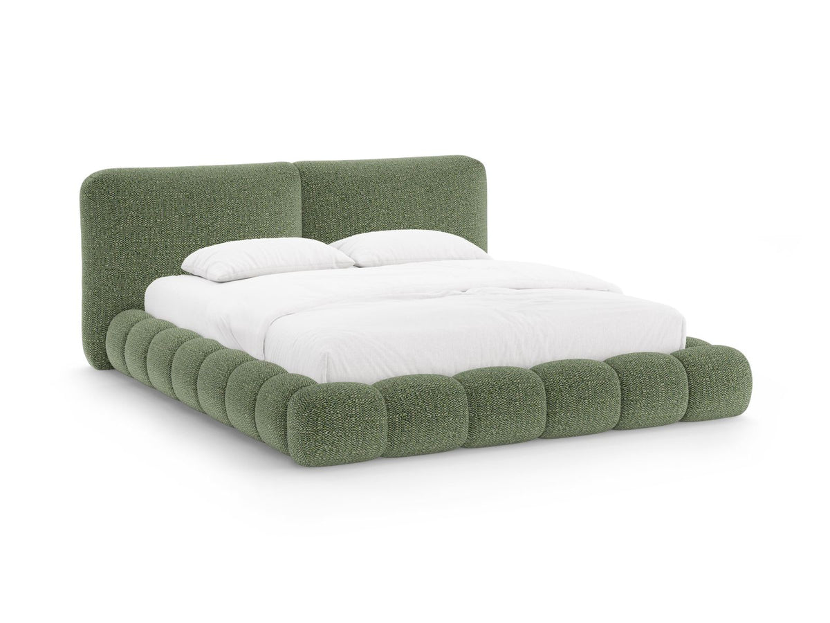 Letto con Contenitore e Testata, "Solange", 236x242x90 - Verde