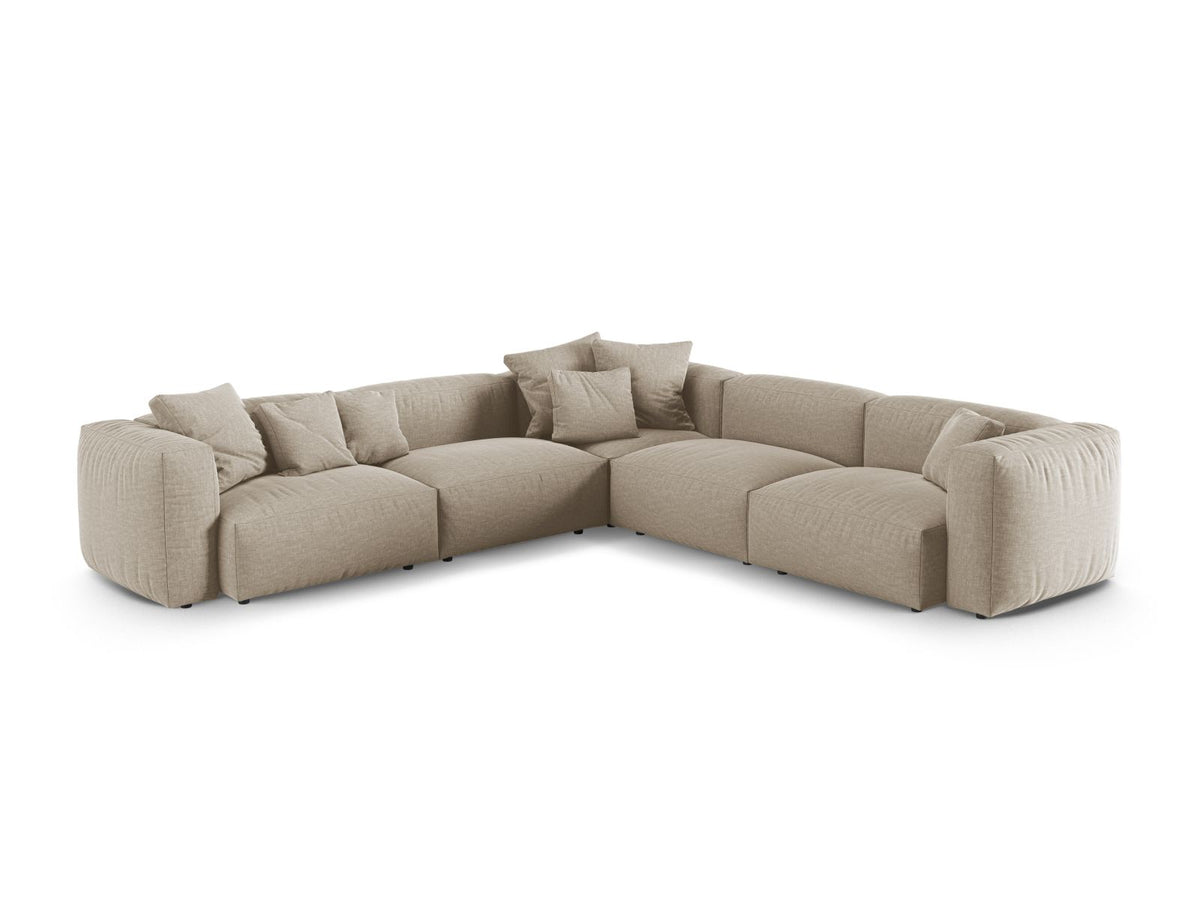 Divano Angolare Simmetrico Componibile XL Martina, 5 Posti, 330x330x75