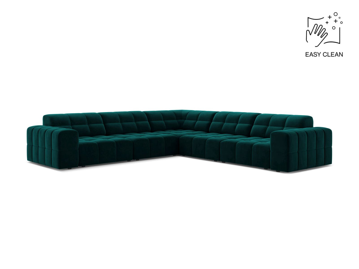 Divano Angolare Simmetrico Jennifer, 7 Posti, 285x285x78