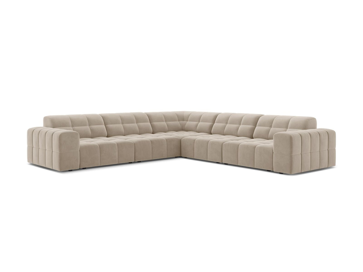 Divano Angolare Simmetrico Jennifer, 7 Posti, 285x285x78