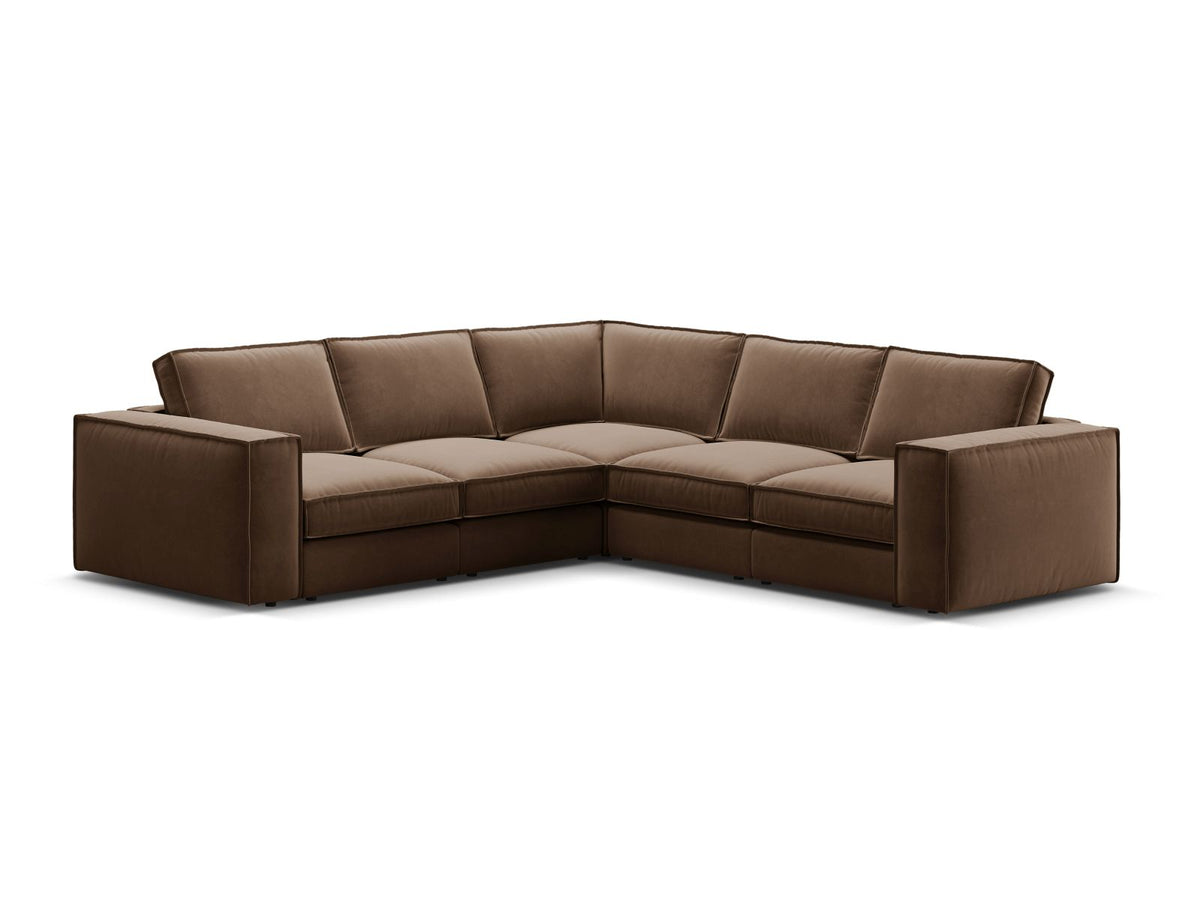 Divano Angolare Simmetrico Componibile Pola, 4 Posti, 284x284x88