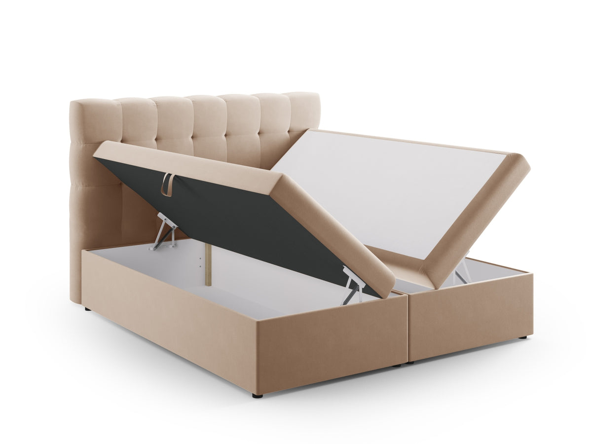 Letto: testiera + molle/materasso + coprimaterasso, "Mamaia", 210x160x125