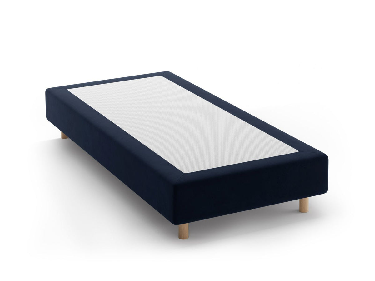 Base Letto Whale Gambe legno di faggio naturale - Blu Scuro 90x200