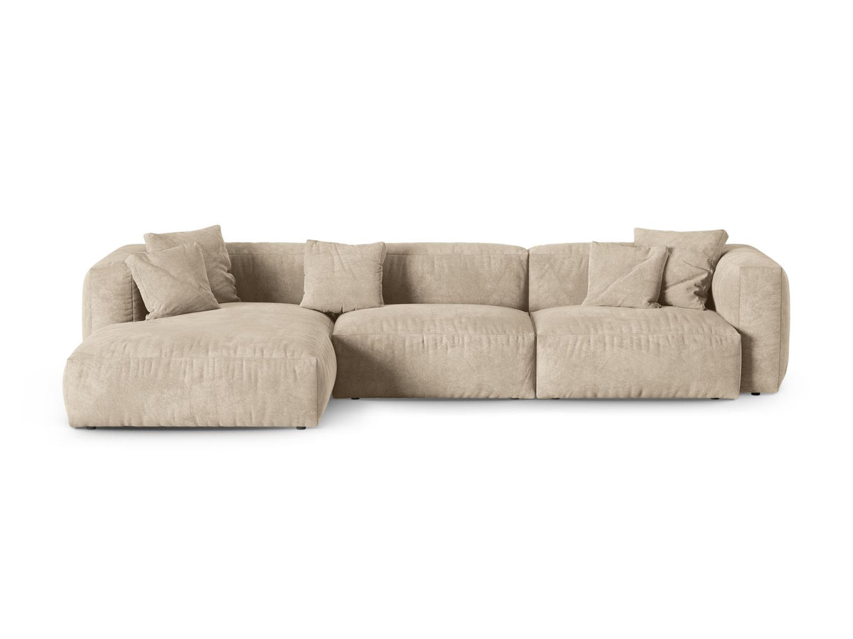 Divano Angolare Componibile XL Martina Seduta Profonda, 3 Posti, 176x330x75