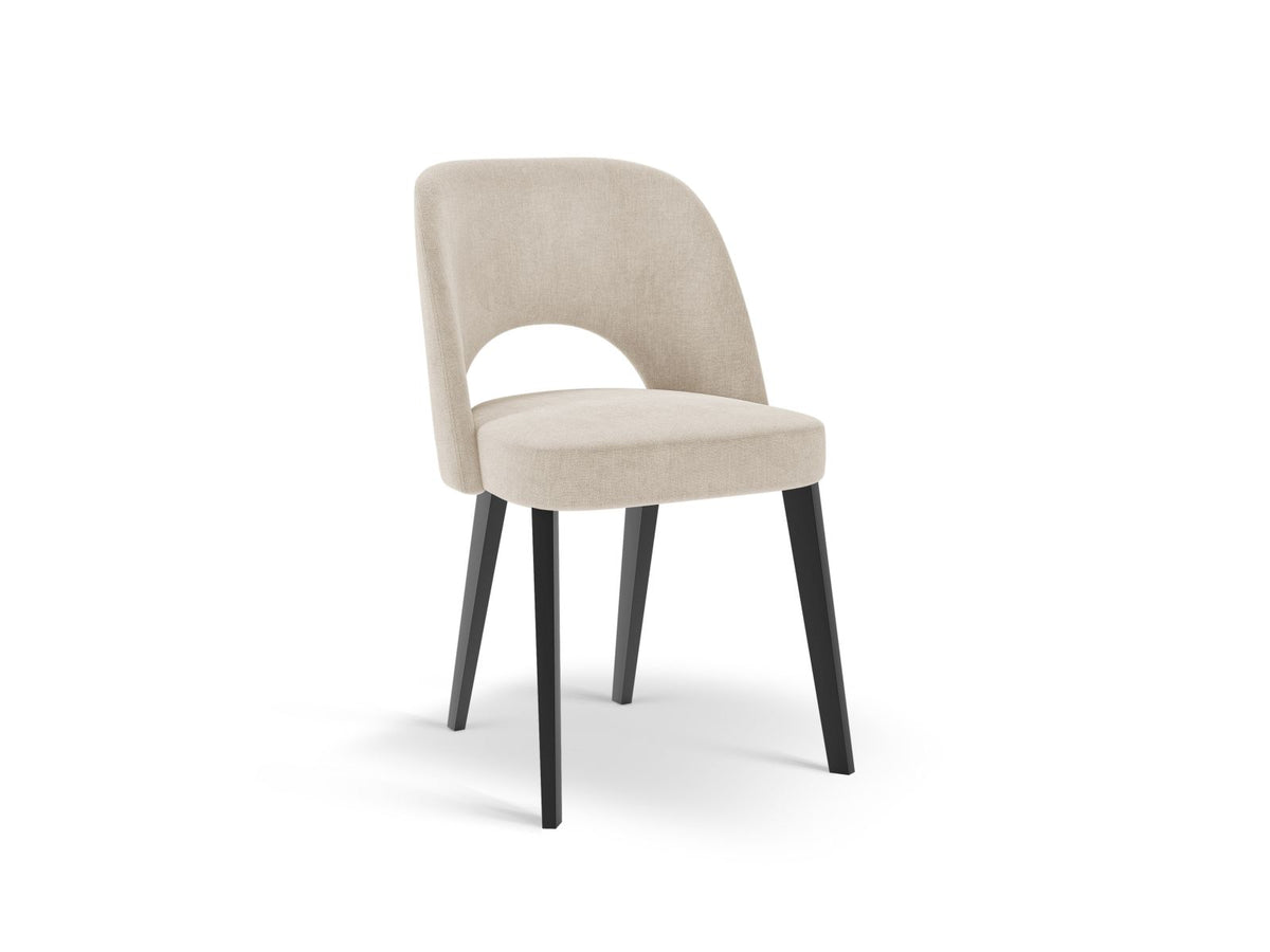 Sedia in Velluto, "Bowe", 1 Posto, 56x52x83 - Beige