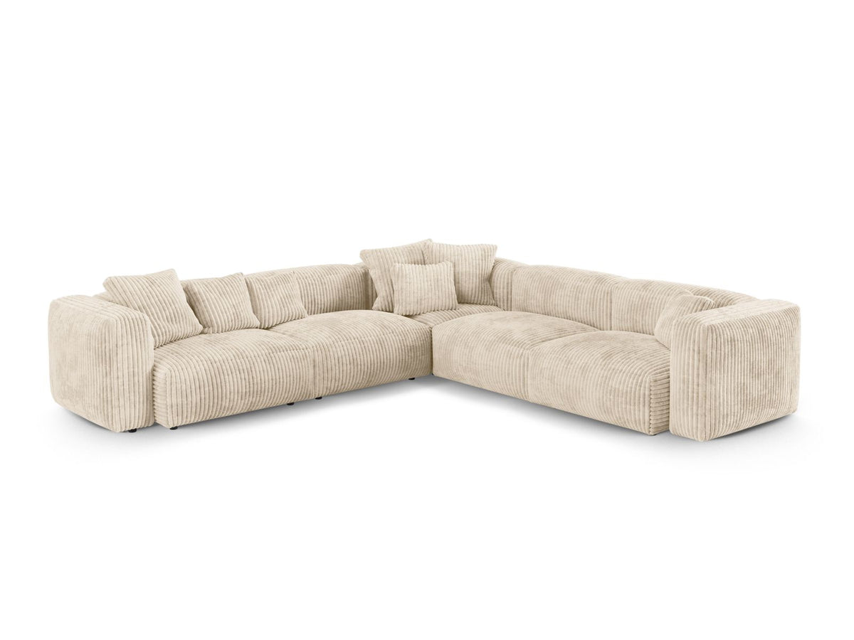 Divano Angolare Simmetrico Componibile XL Martina, 5 Posti, 330x330x75
