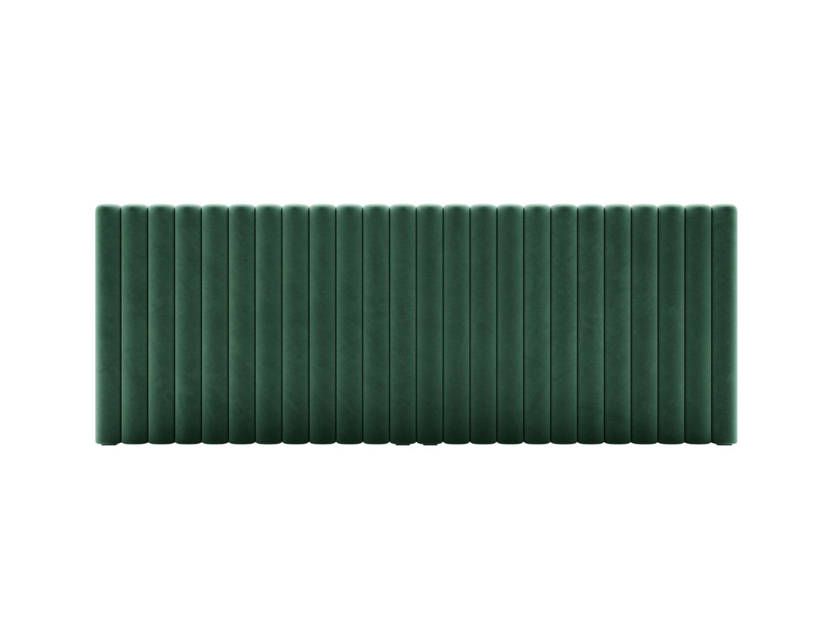 Testata in Velluto, "Mistero", 240x13x95 - Verde