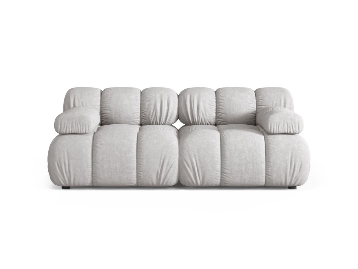 Divano Modulare, "Bellis", 2 Posti, 188x94x70 - Grigio Chiaro