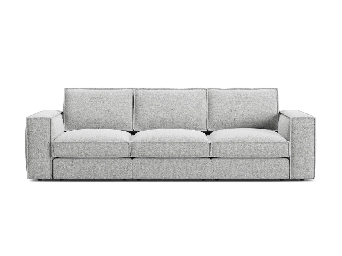 Divano Modulare, "Pola", 4 Posti, 284x103x88 - Grigio Chiaro
