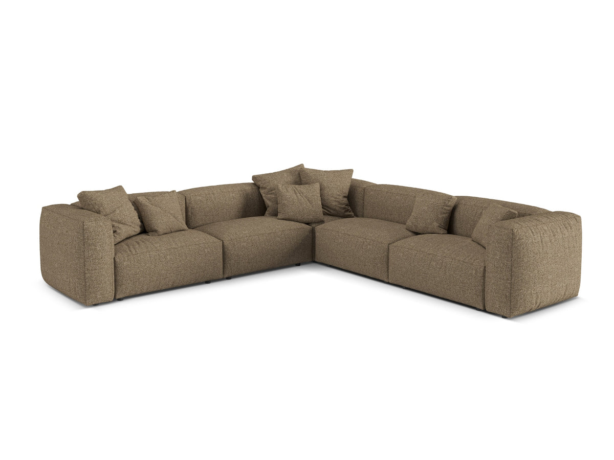 Divano Angolare Simmetrico Componibile XL Martina, 5 Posti, 316x316x75