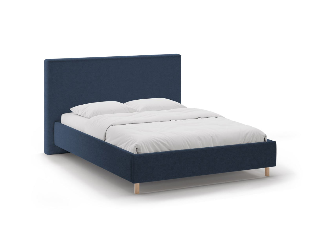 Letto Contenitore con Testata Eloise - Blu Reale 160x200