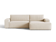 Divano Letto Angolare con Contenitore Jodie, 3 Posti, 151x246x86