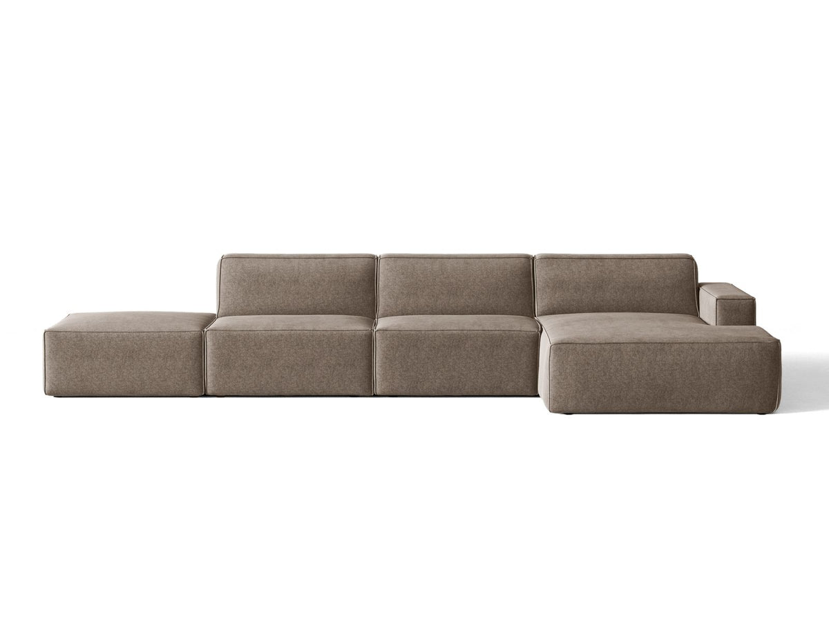Divano Angolare Componibile Jodie, 5 Posti, 162x341x77