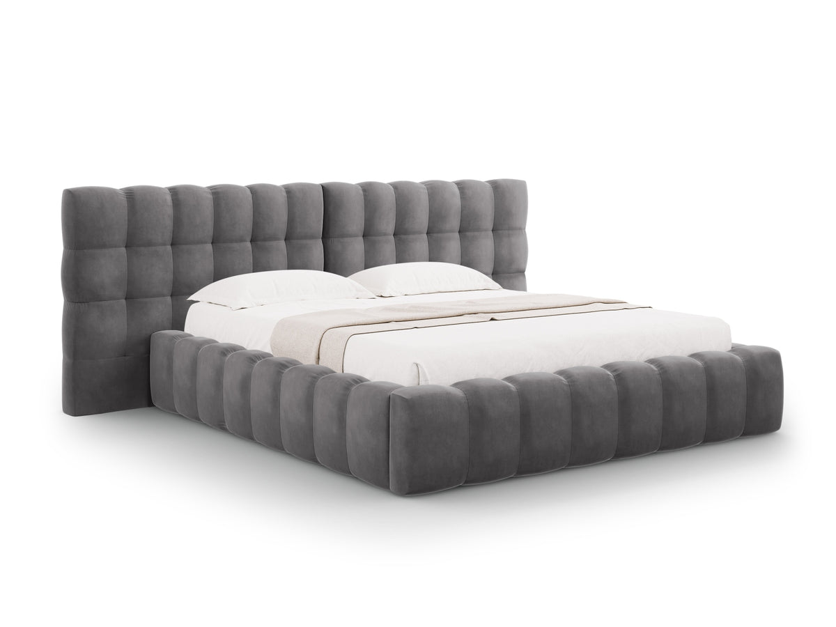 Letto contenitore con testiera doppia, "Mamaia", 230x300x100