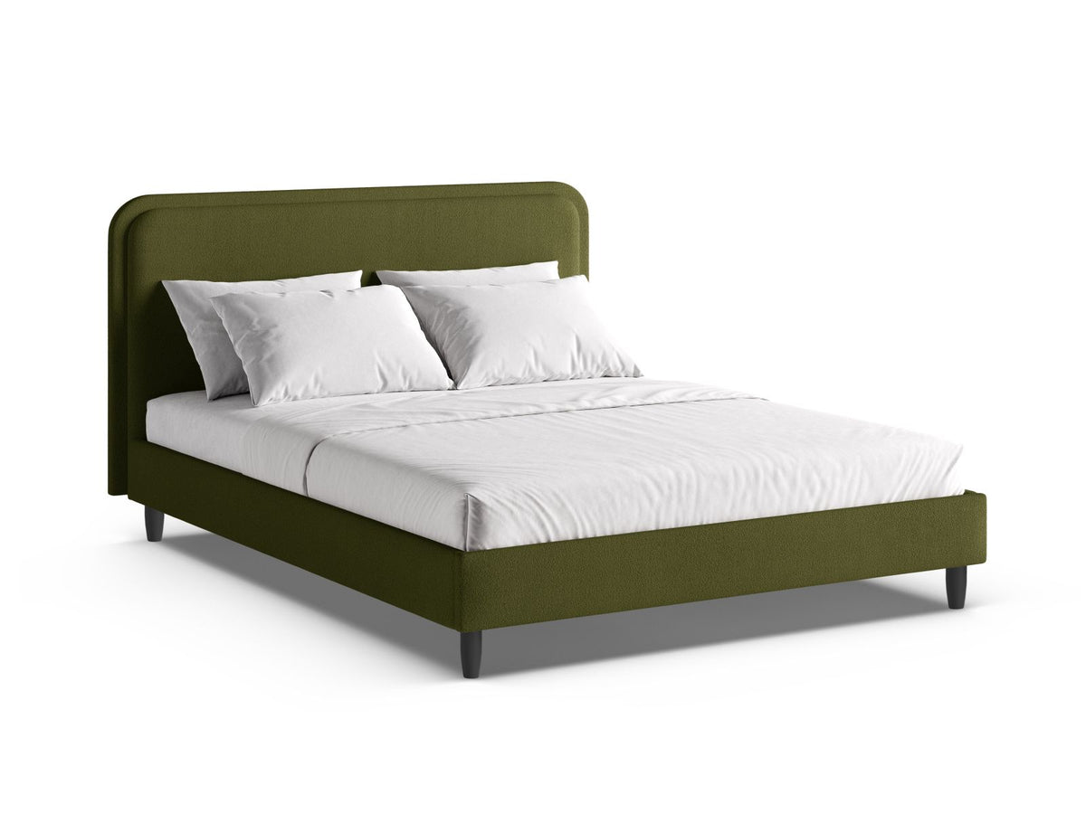 Letto con Testata, "Aveline", 214x215x117 - Verde Oliva Scuro