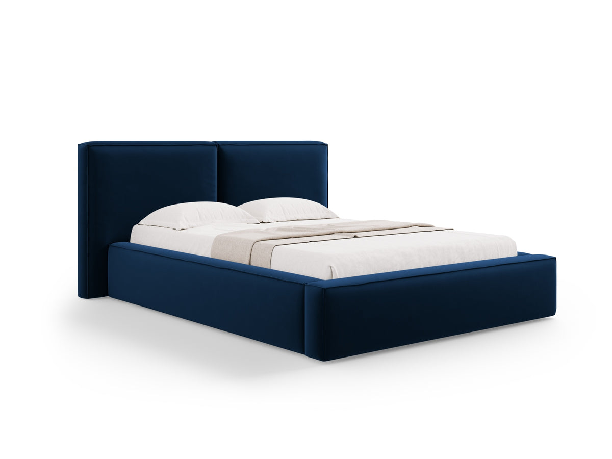 Letto contenitore con testiera doppia, "Jodie", 228x194x97,5