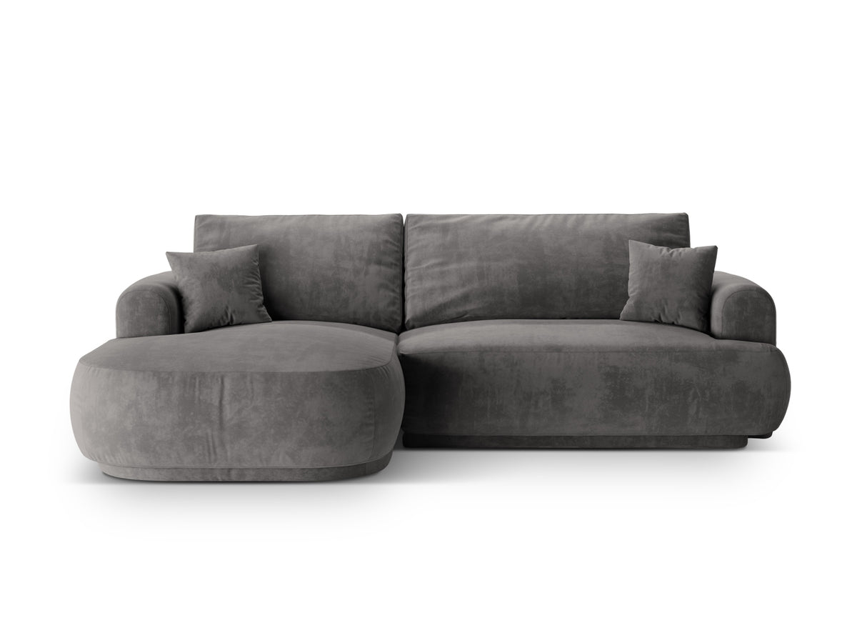 Divano Letto Angolare Componibile con Contenitore Ella, 5 Posti, 174x271x88