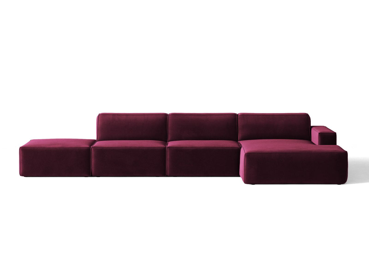 Divano Angolare Componibile Jodie, 5 Posti, 162x341x77