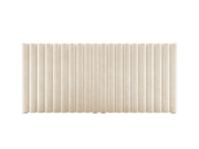 Testata in Velluto, "Mistero", 200x13x95 - Beige