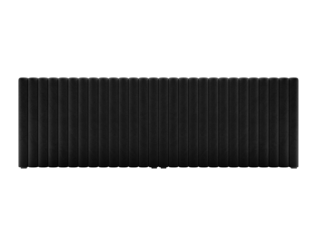 Testata in Velluto, "Mistero", 280x13x95 - Nero