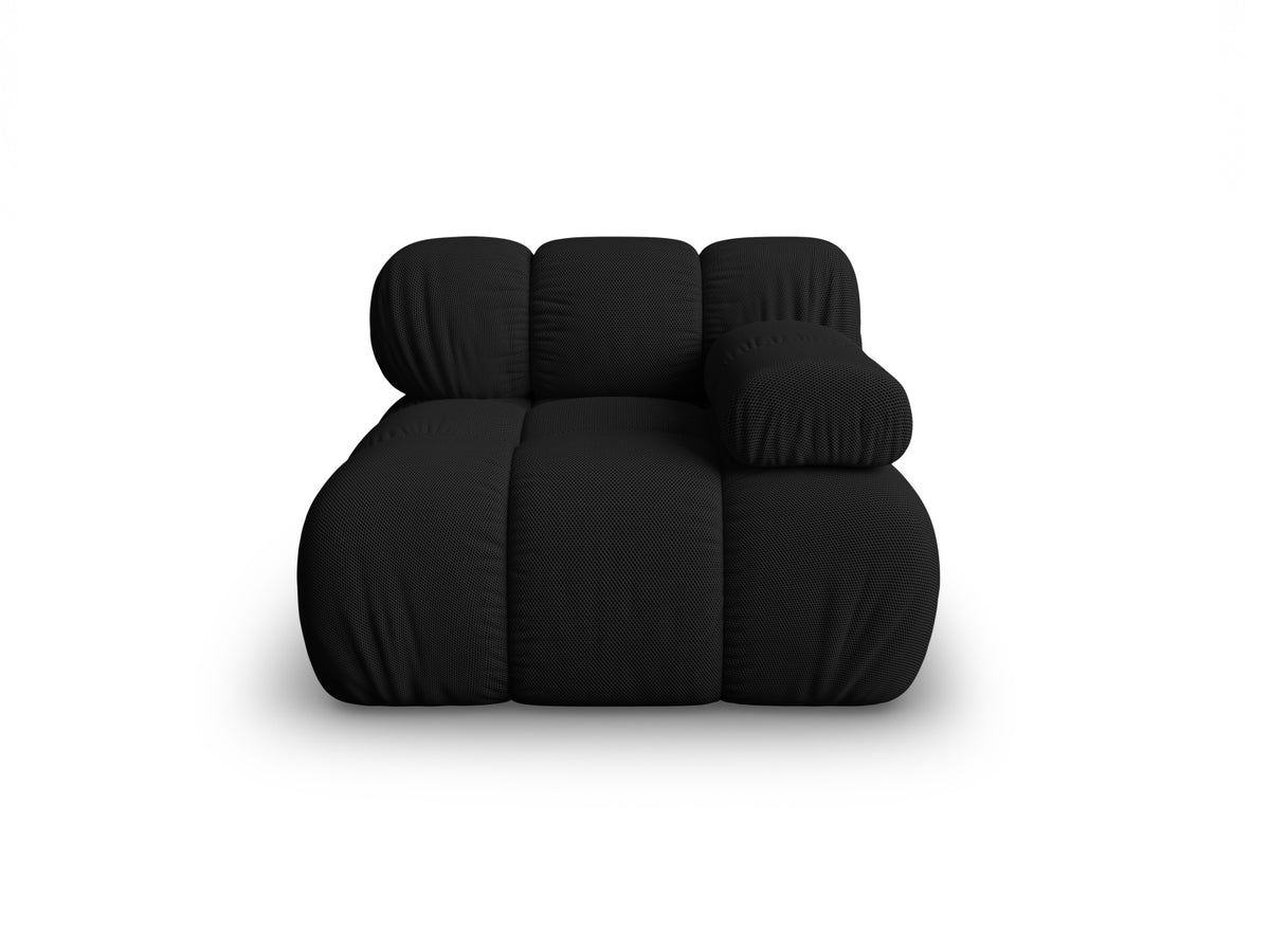 Modulo Destro, "Bellis", 1 Posto, 94x94x70 - Nero