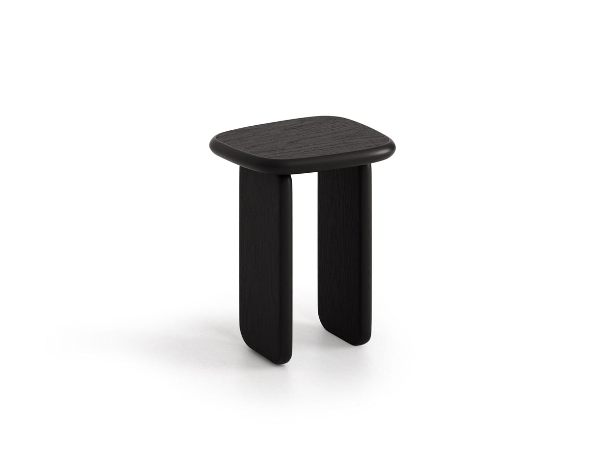Tavolino Laterale, "Lana", 37x32x50 - Rovere Nero