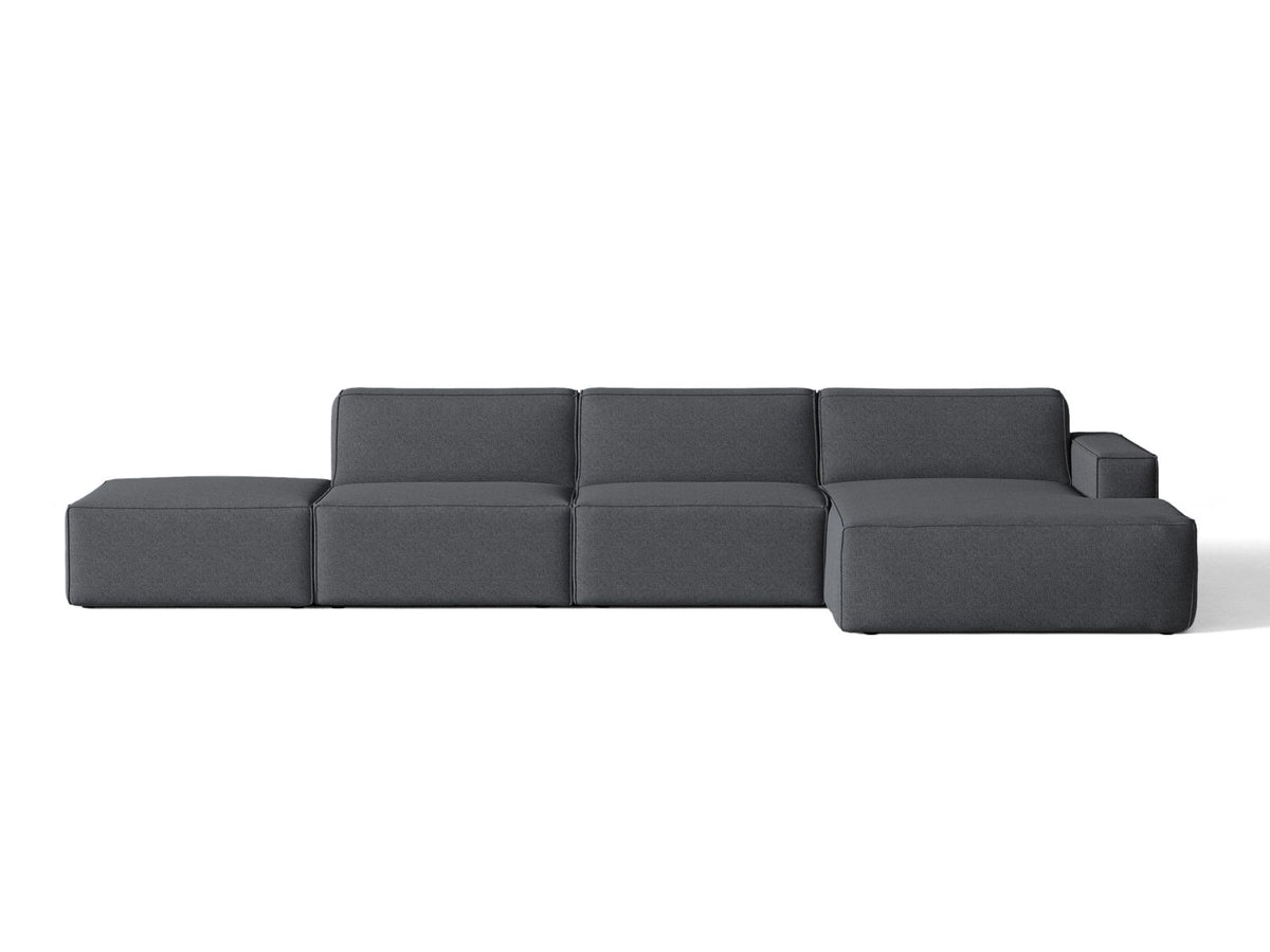 Divano Angolare Componibile Jodie, 5 Posti, 162x341x77