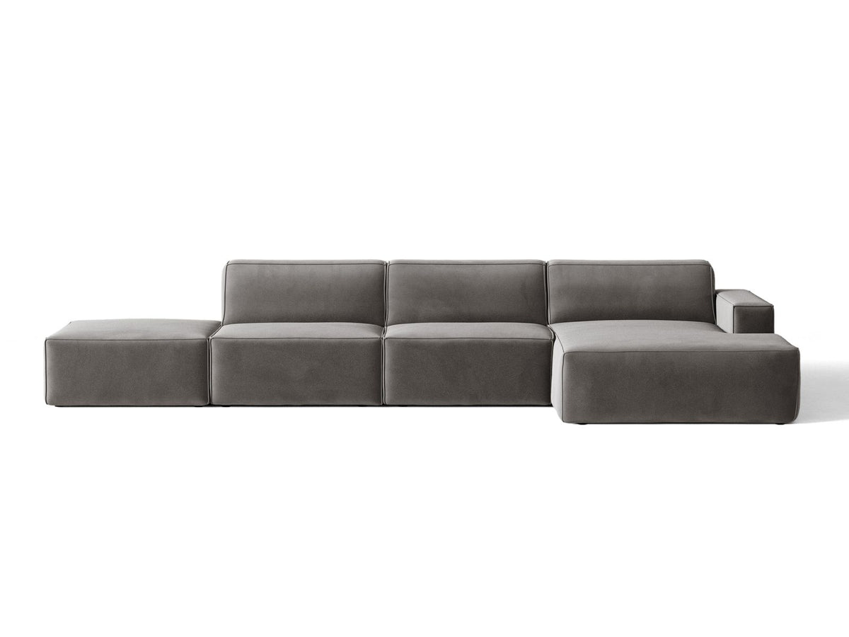 Divano Angolare Componibile Jodie, 5 Posti, 162x341x77