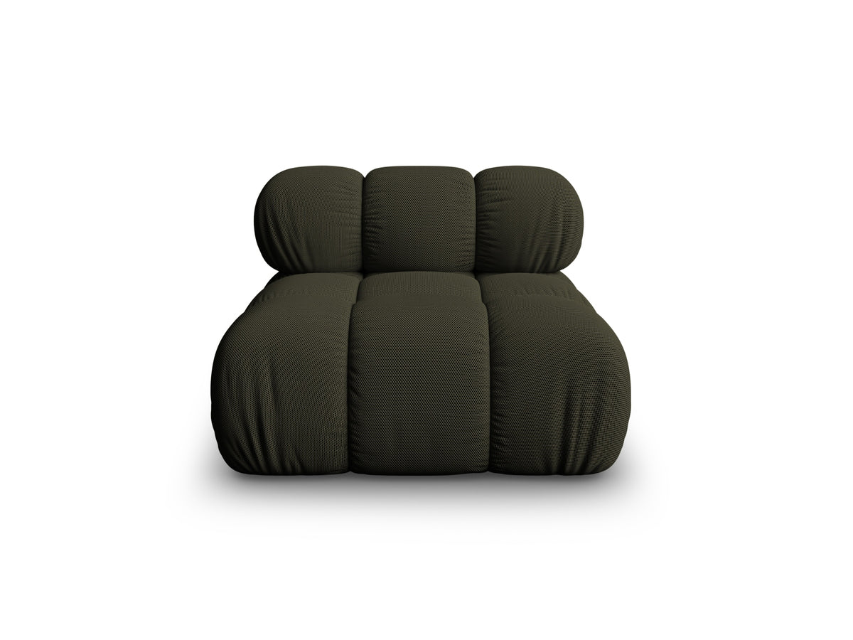 Modulo senza Braccioli, "Bellis", 1 Posto, 94x94x70 - Verde Amazon