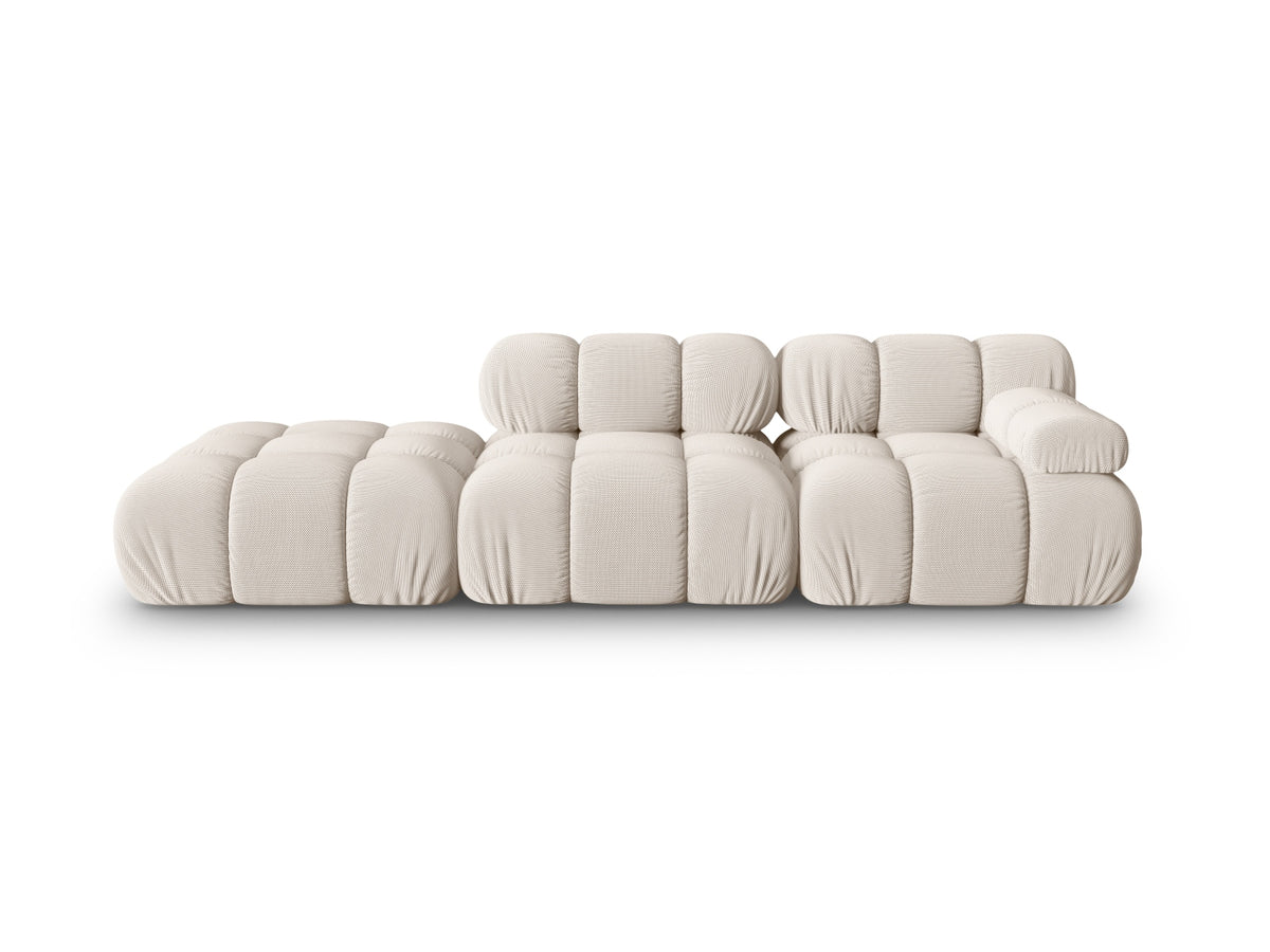 Divano Modulare Sinistro, "Bellis", 4 Posti, 282x94x70 - Beige Chiaro