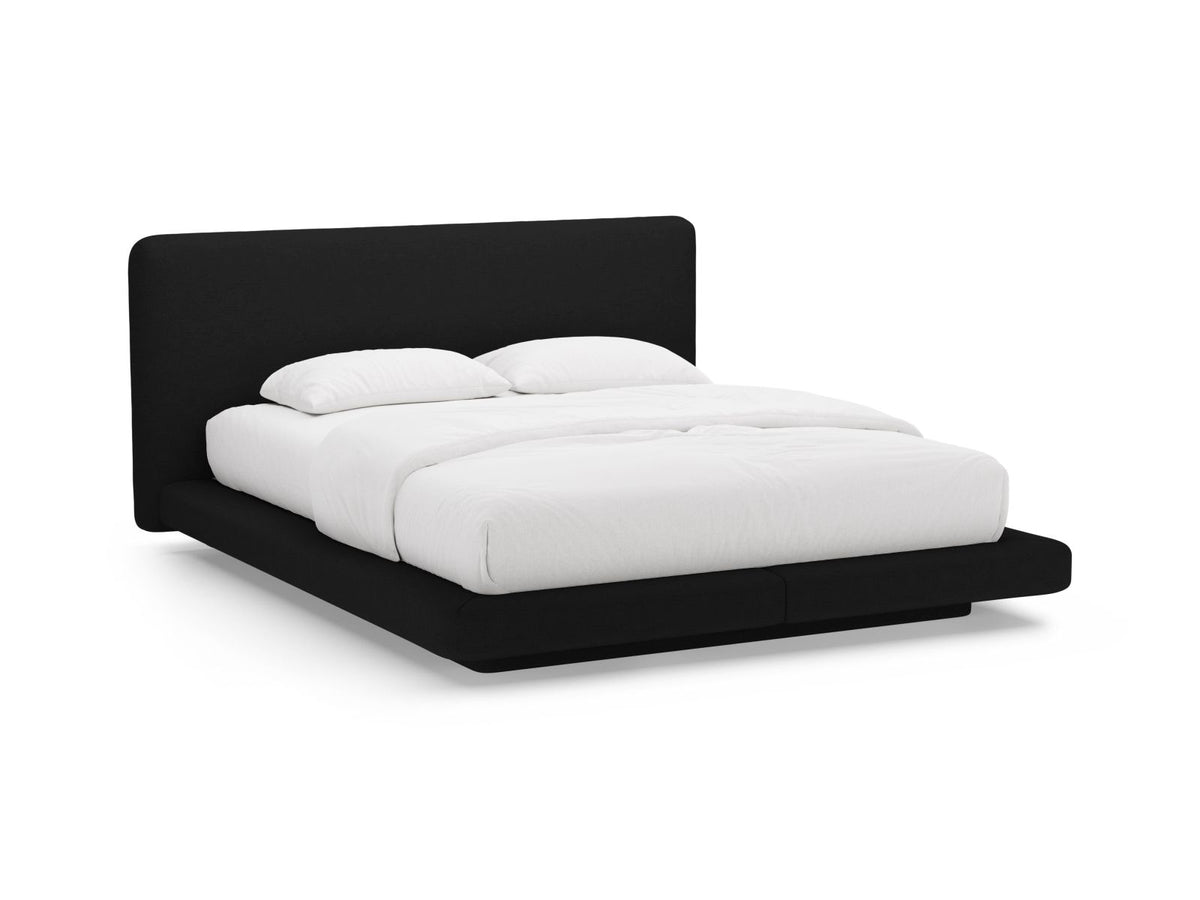 Letto con Testata, "Linea", 225x244x98 - Nero