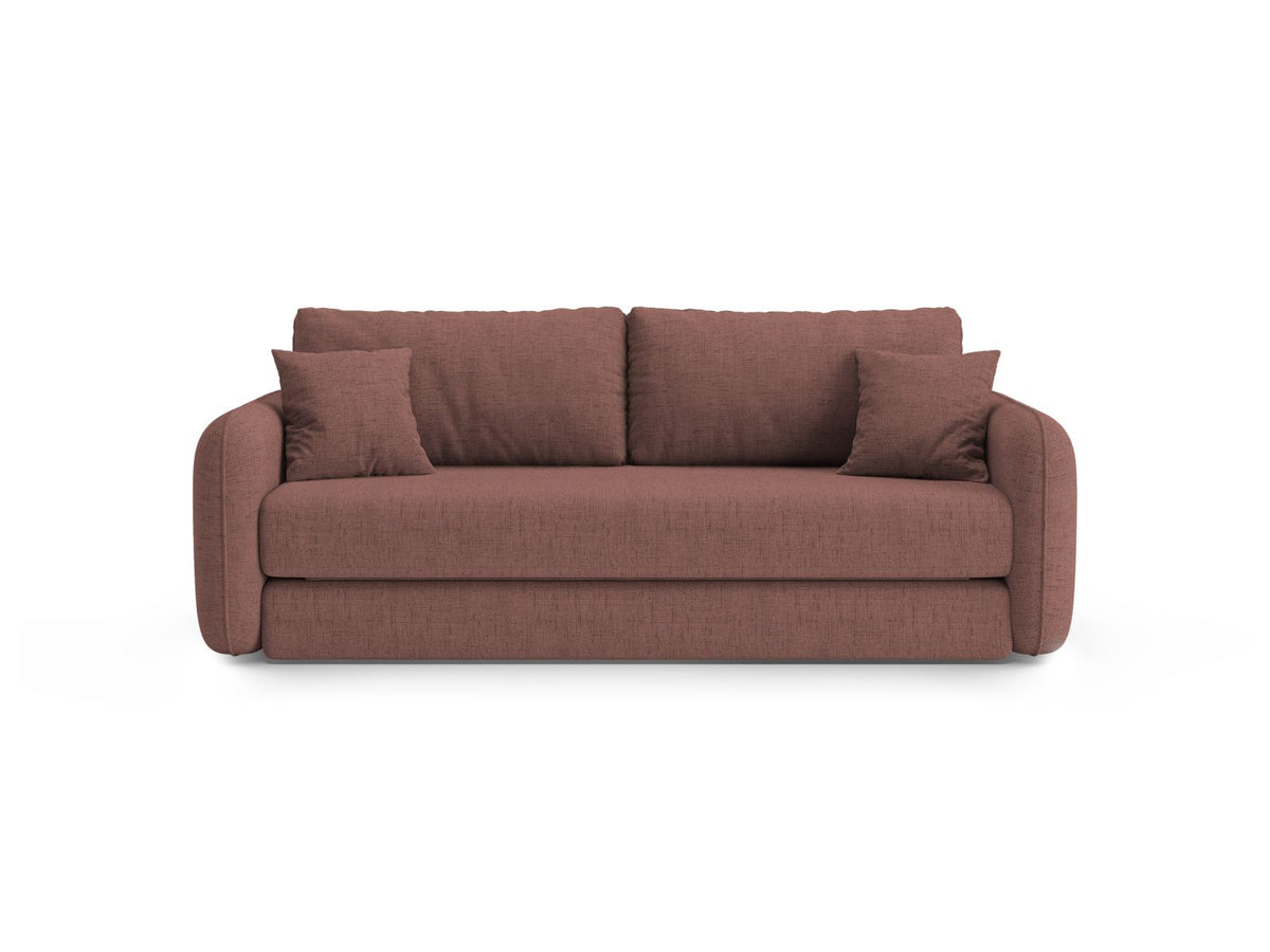 Divano con Funzione Letto, "Dormi", 3 Posti, 225x94x87 - Rosa Scuro