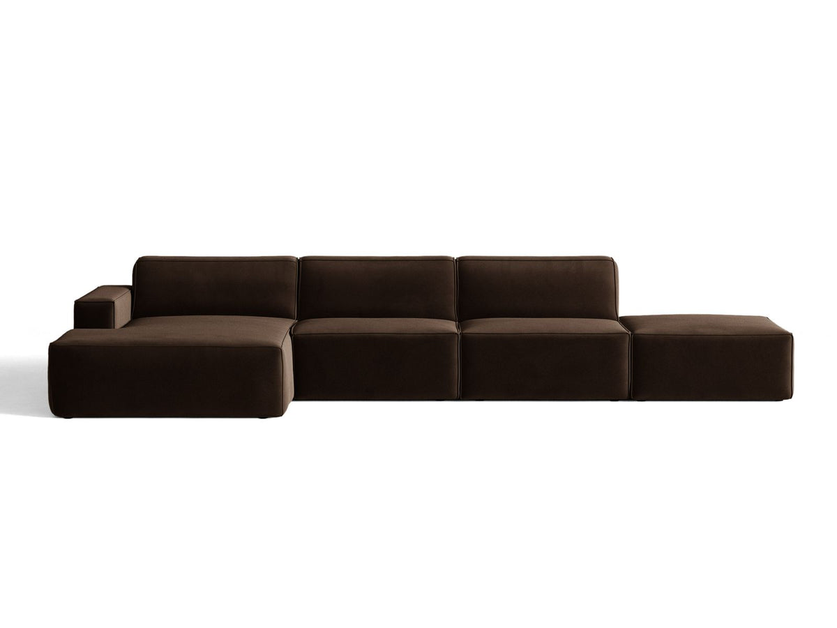Divano Angolare Componibile Jodie, 5 Posti, 162x341x77