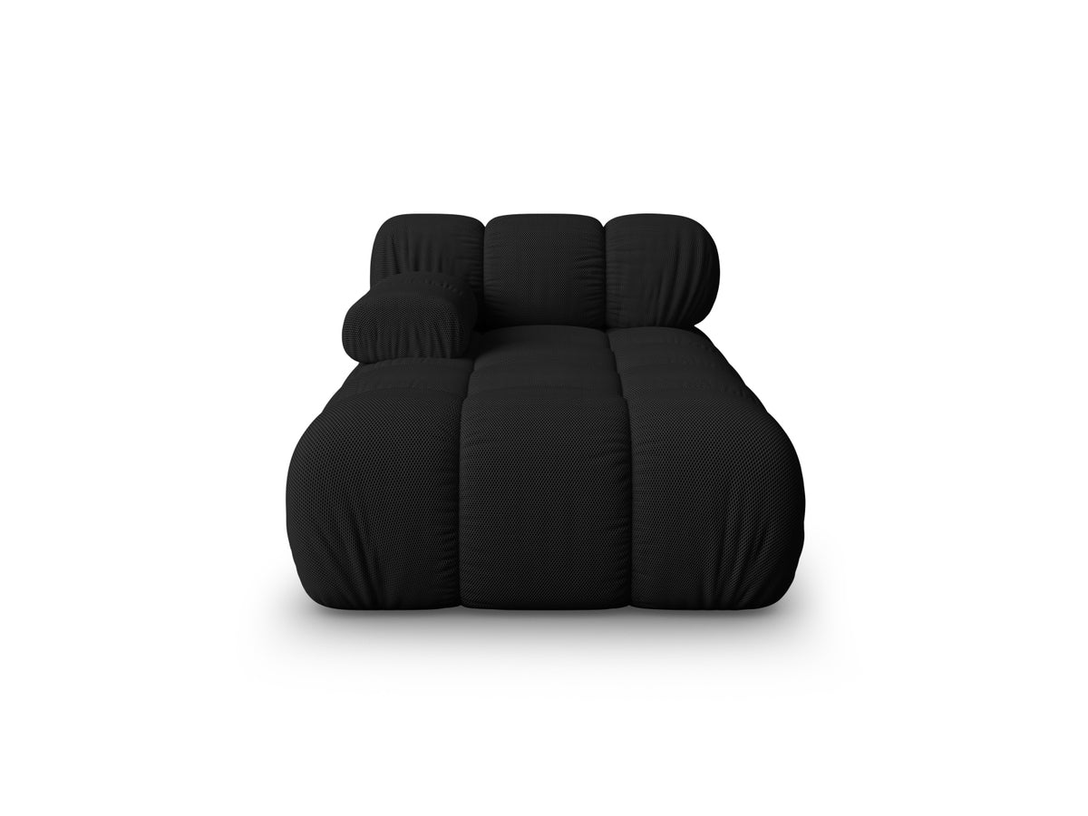 Chaise Longue Sinistra, "Bellis", 1 Posto, 155x94x70 - Nero