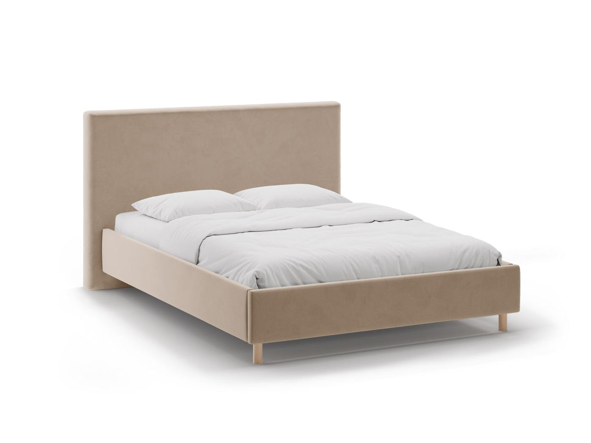 Letto Contenitore con Testata Eloise - Beige Mandorla 180x200