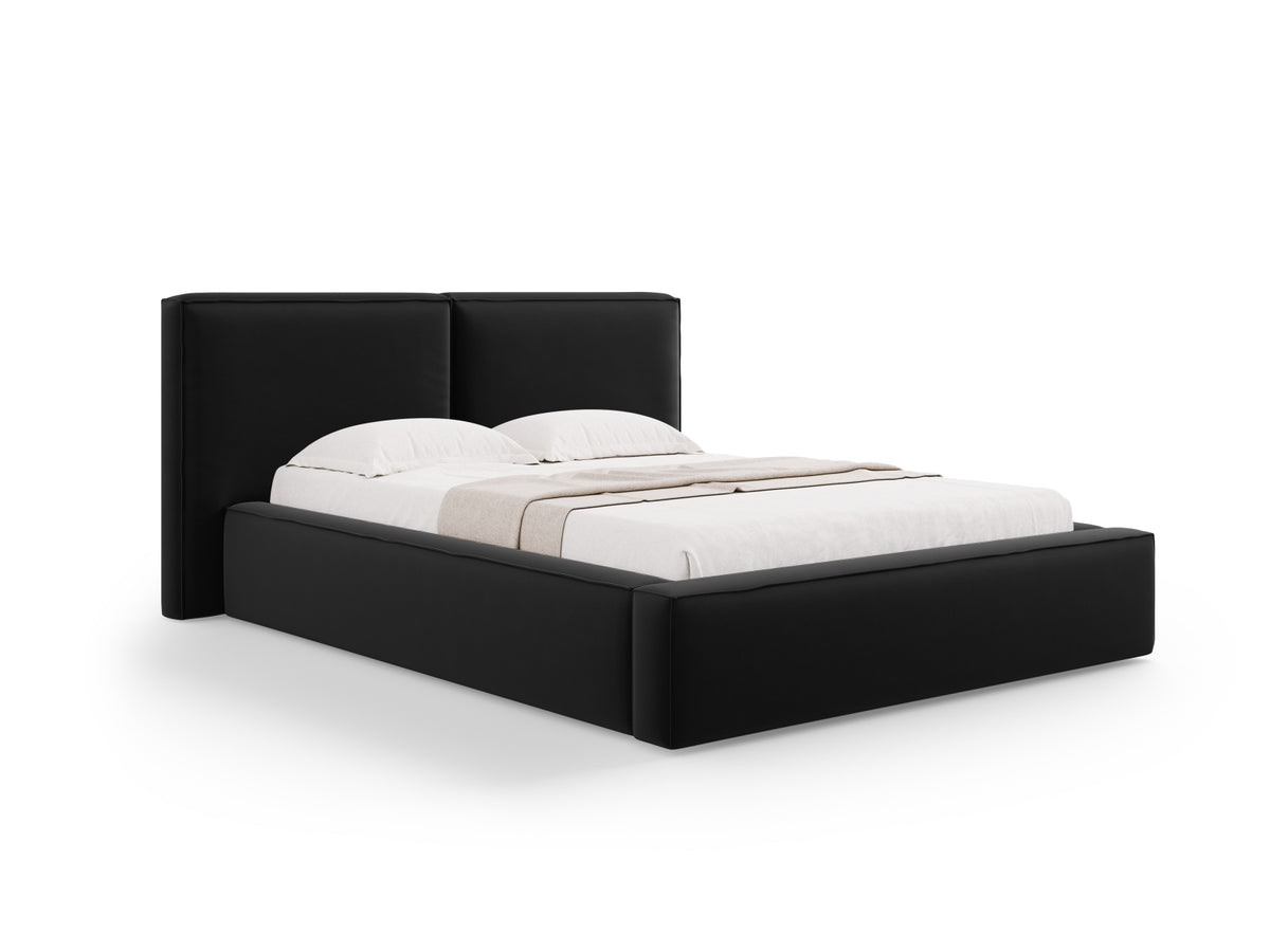 Letto contenitore con testiera doppia, "Jodie", 228x194x97,5