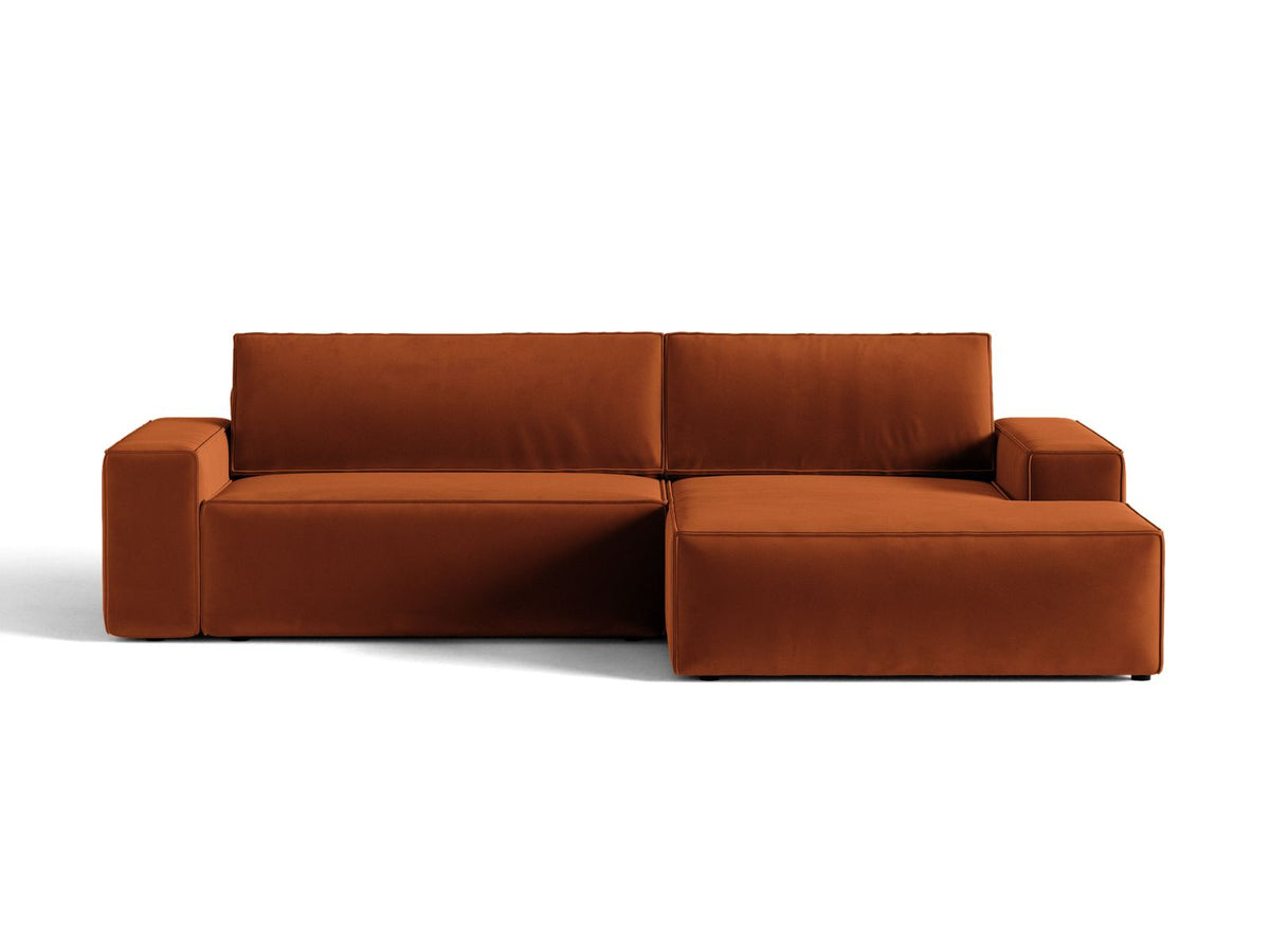Divano Letto Angolare con Contenitore Jodie, 3 Posti, 151x246x86