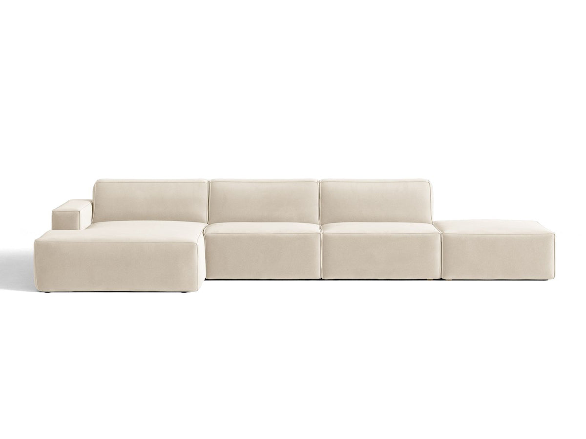 Divano Angolare Componibile Jodie, 5 Posti, 162x341x77