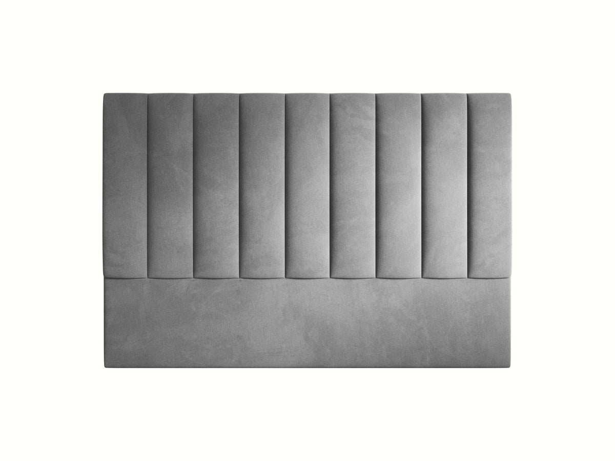Testiera Marl Alta 120 cm - Grigio Scuro 180x200