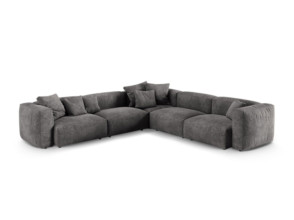 Divano Angolare Simmetrico Componibile XL Martina, 5 Posti, 330x330x75