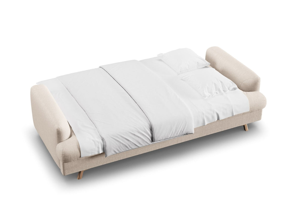 Divano Letto con Contenitore Naomi, 3 Posti, 110x233x95