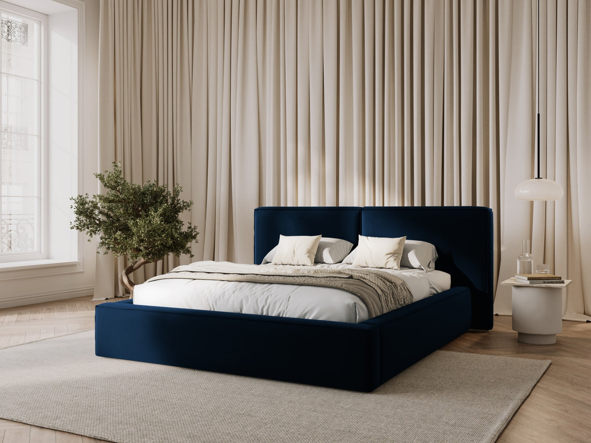Letto contenitore con testiera doppia, "Jodie", 228x214x97,5