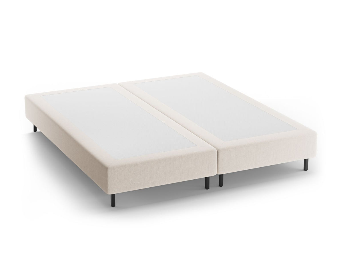 Base Letto Whale Gambe metallo nero - Bianco 180x200