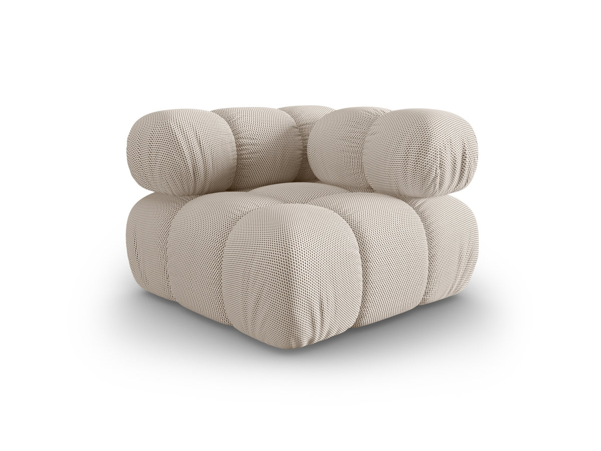 Modulo Angolare, "Bellis", 1 Posto, 94x94x70 - Beige Chiaro