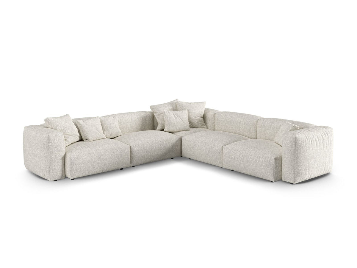 Divano Angolare Simmetrico Componibile XL Martina, 5 Posti, 330x330x75