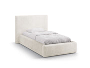 Letto con Contenitore e Testata, "Amy", 220x130x95 - Beige Chiaro